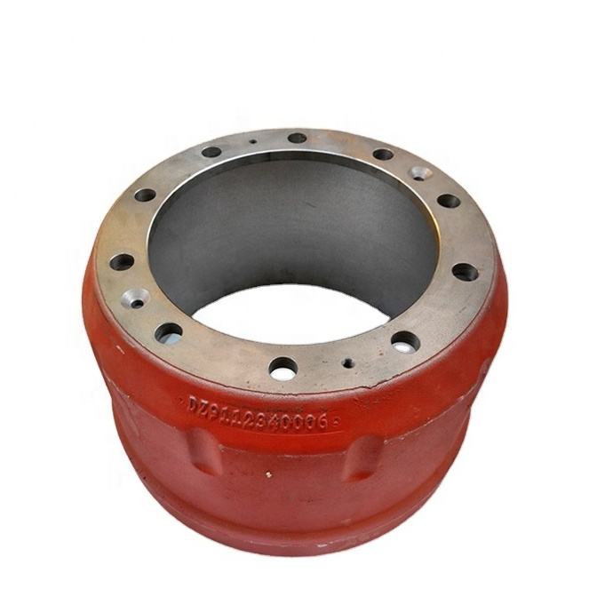 SHACMAN Truk Rear Brake Drum DZ9112340006 Tugas Berat Bagian Chassis Steel